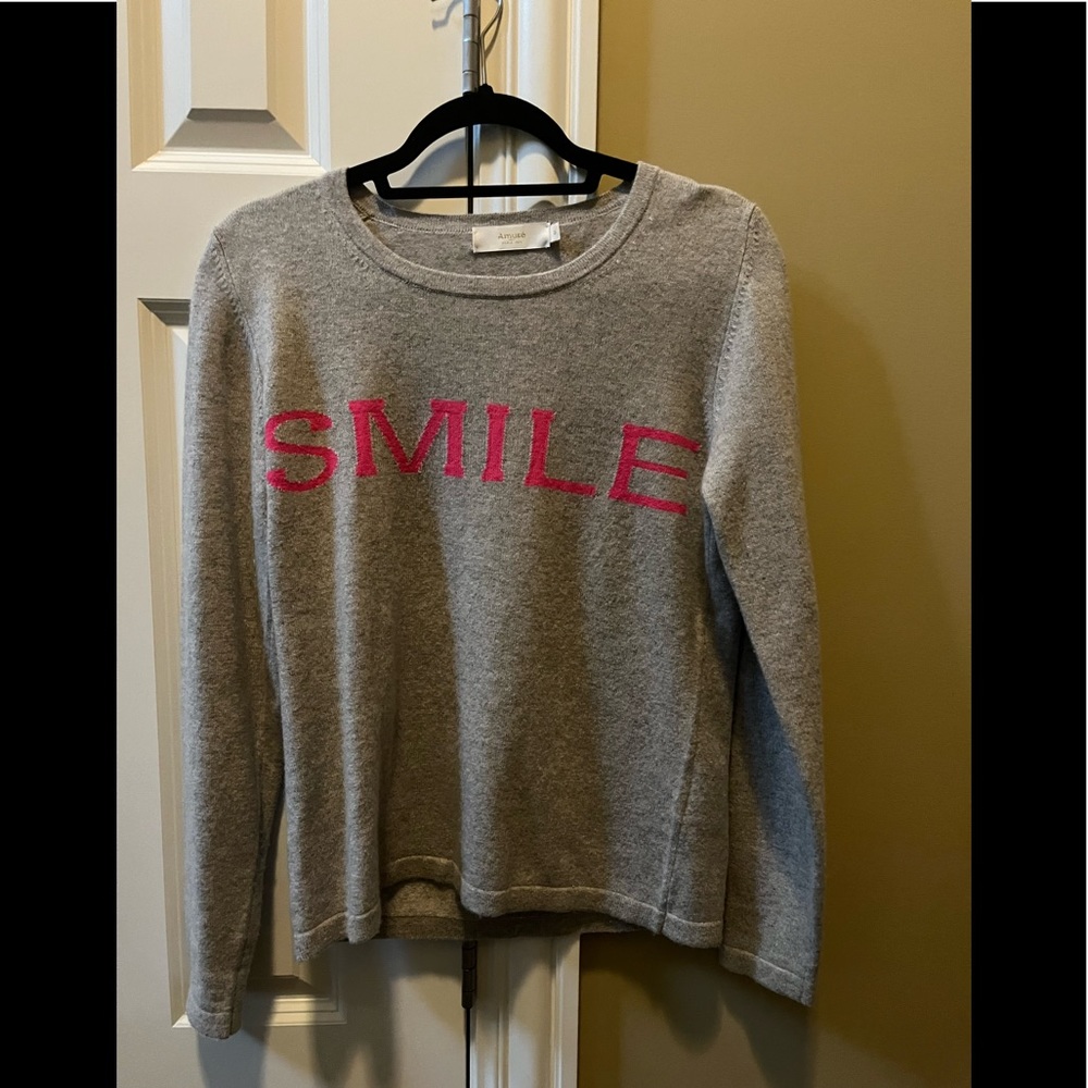 Grey cashmere sweater. NWOT
